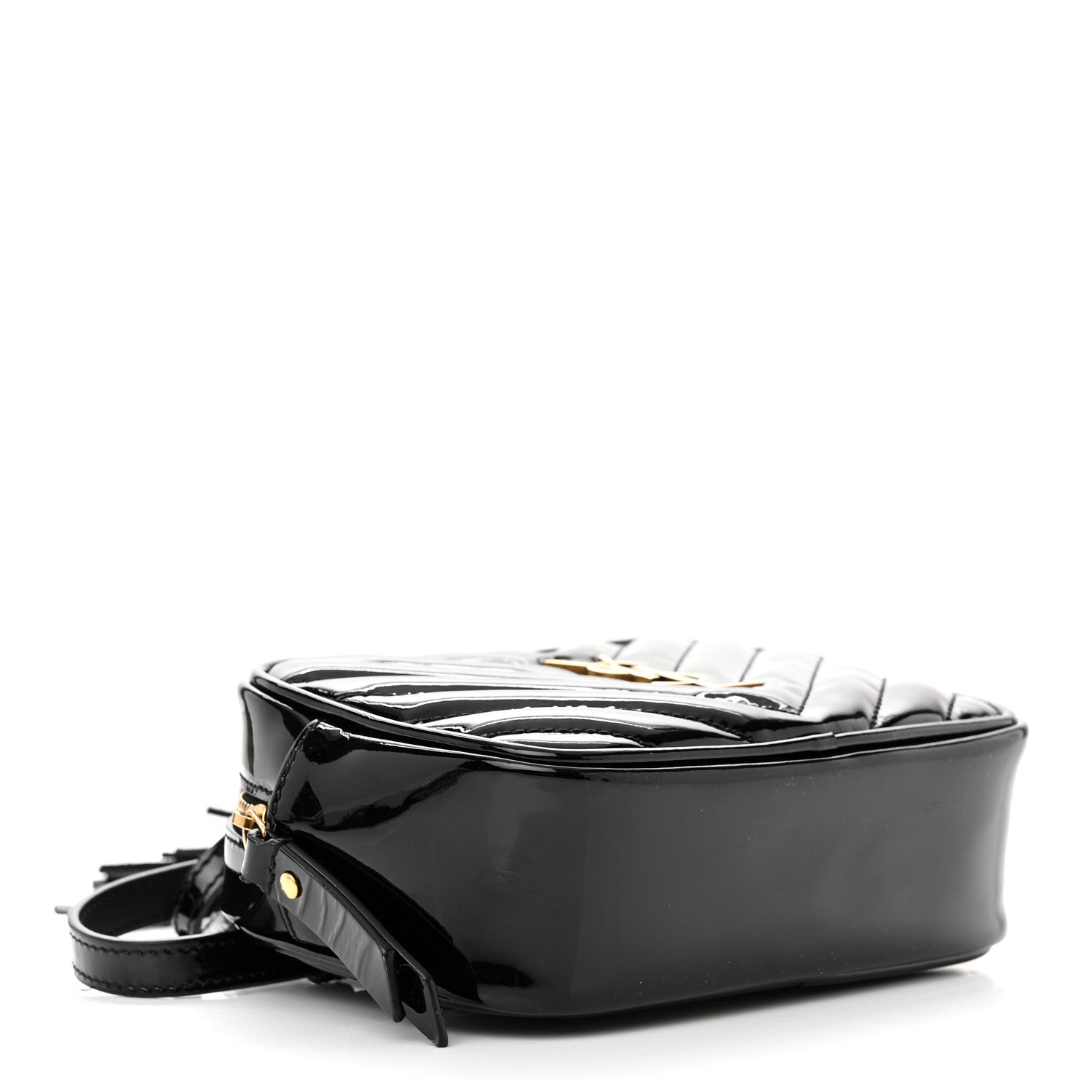 Saint Laurent Patent Matelasse Monogram Lou Belt Bag Black 4 of 12