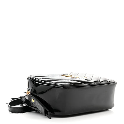 Saint Laurent Patent Matelasse Monogram Lou Belt Bag Black 4 of 12