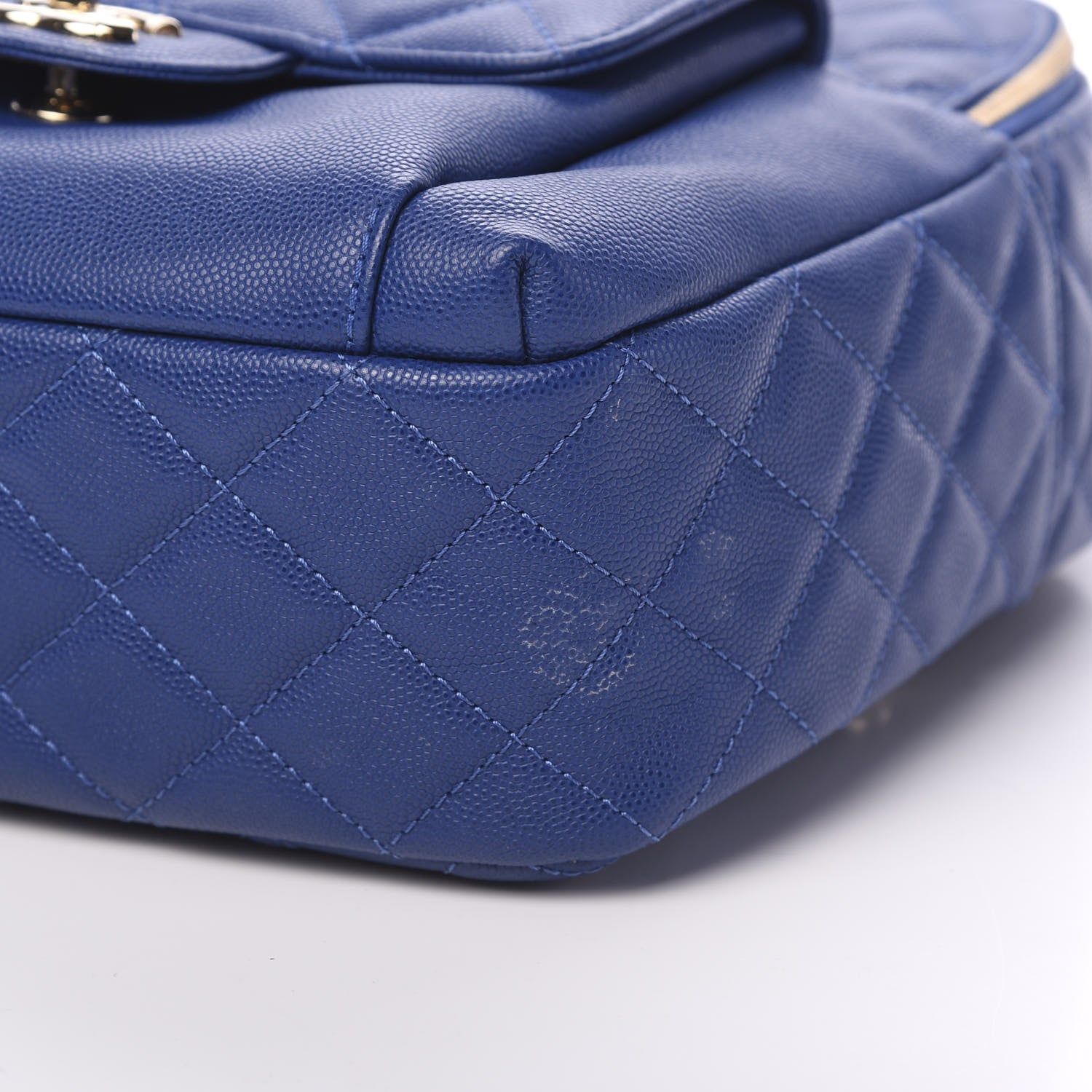 Chanel Caviar Quilted Large CC Day Backpack Blue 8 of 13
