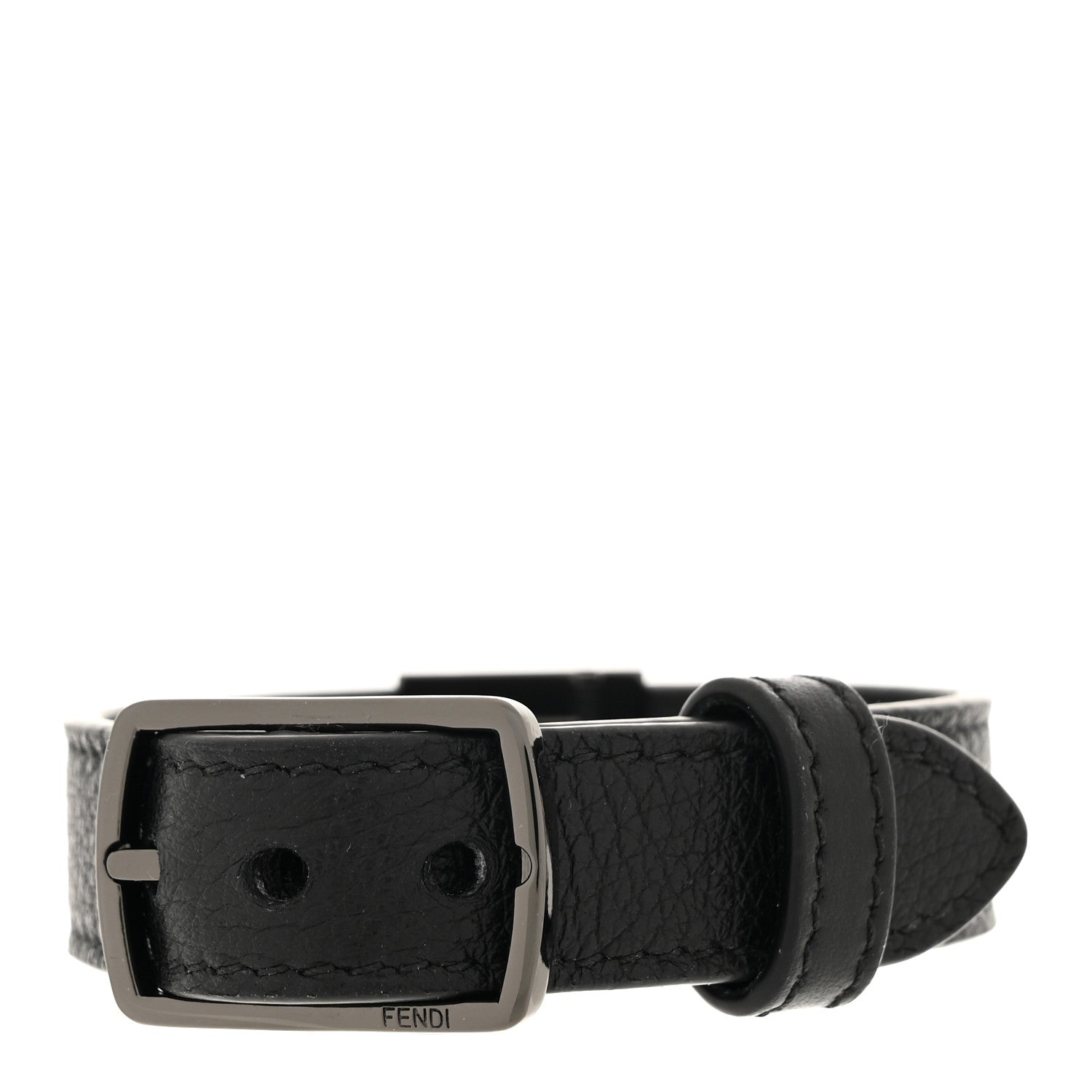 Fendi Calfskin F is Fendi Belt Bracelet M Black 3 of 5