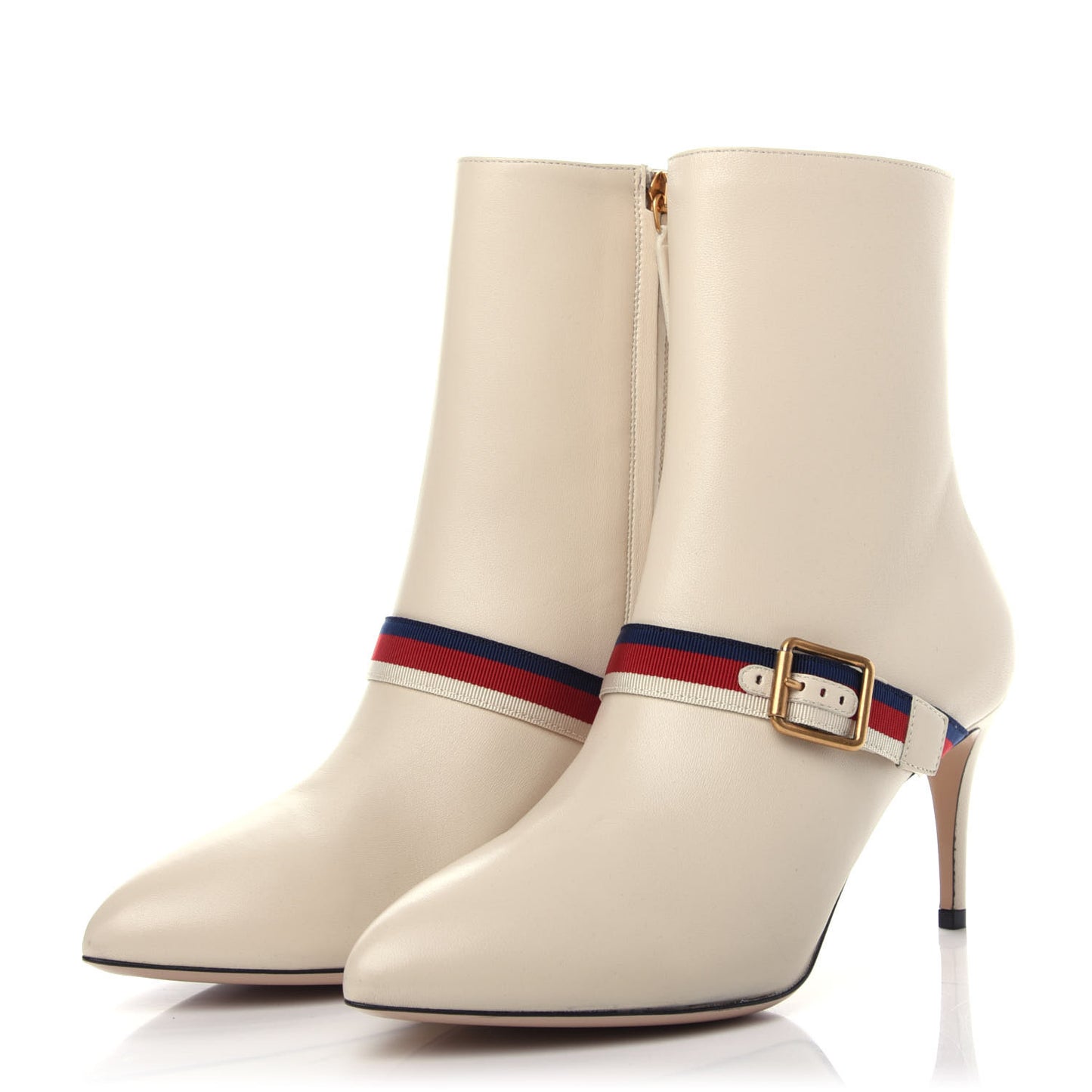 Nappa Sylvie Ankle Boots 38.5 Mystic White