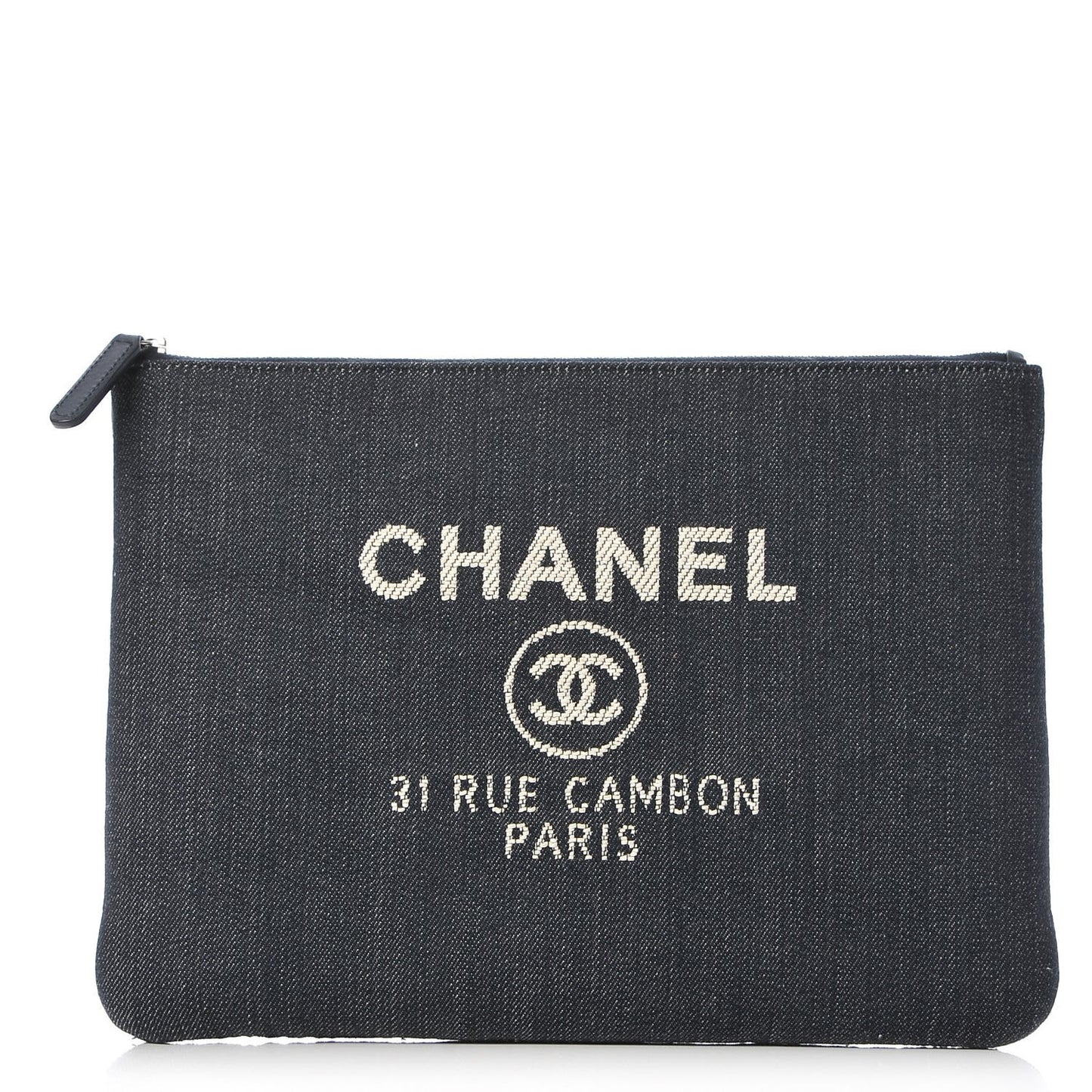 Denim Medium Deauville Pouch Dark Blue