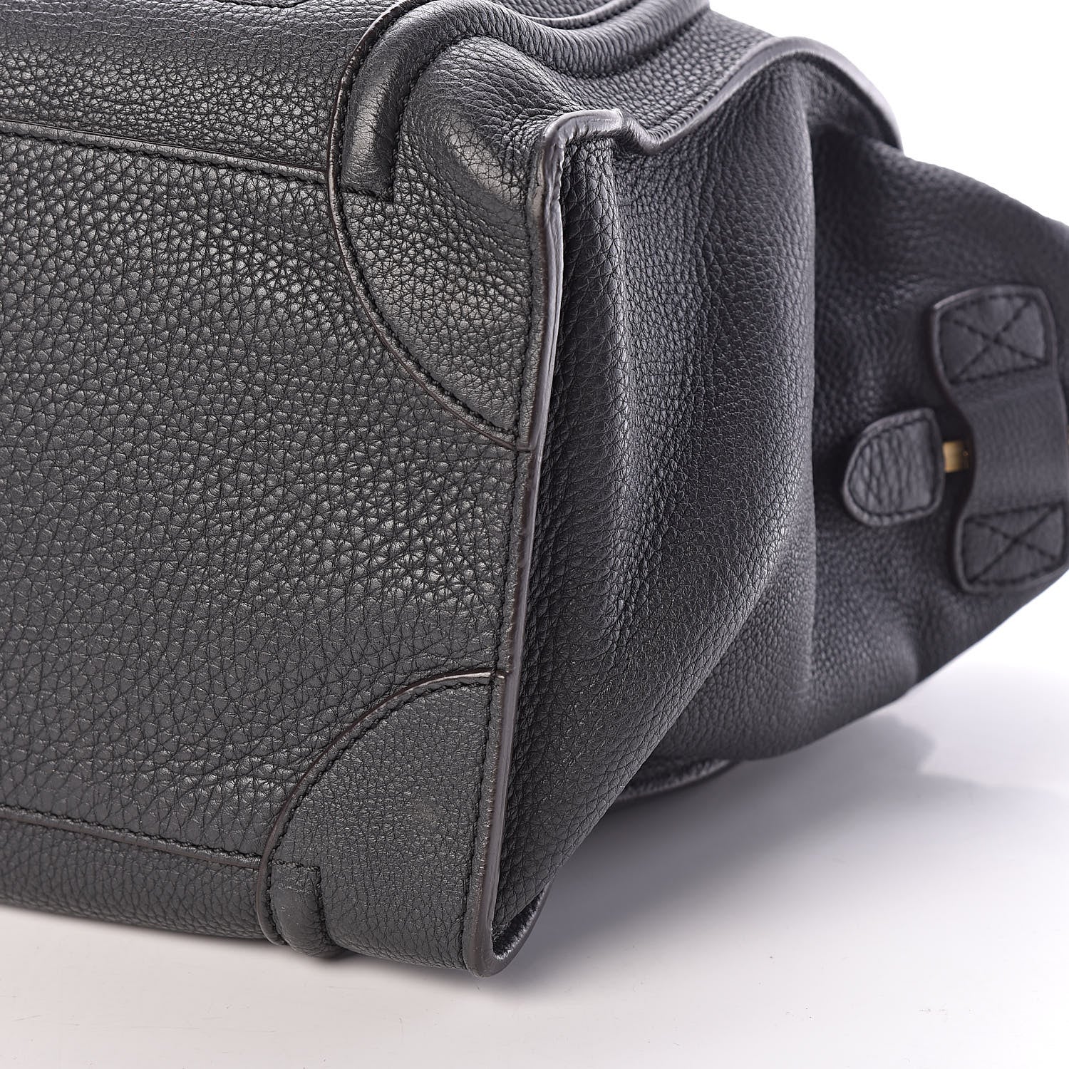 Celine Drummed Calfskin Mini Luggage Anthracite 8 of 15