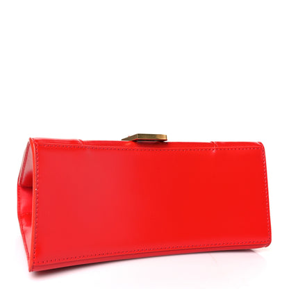 Balenciaga Shiny Box Calfskin Small Hourglass Top Handle Bag Bright Red 4 of 9