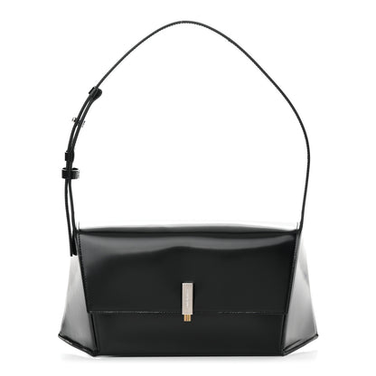 Salvatore Ferragamo Calfskin Geometric Shoulder Bag Black 1 of 11