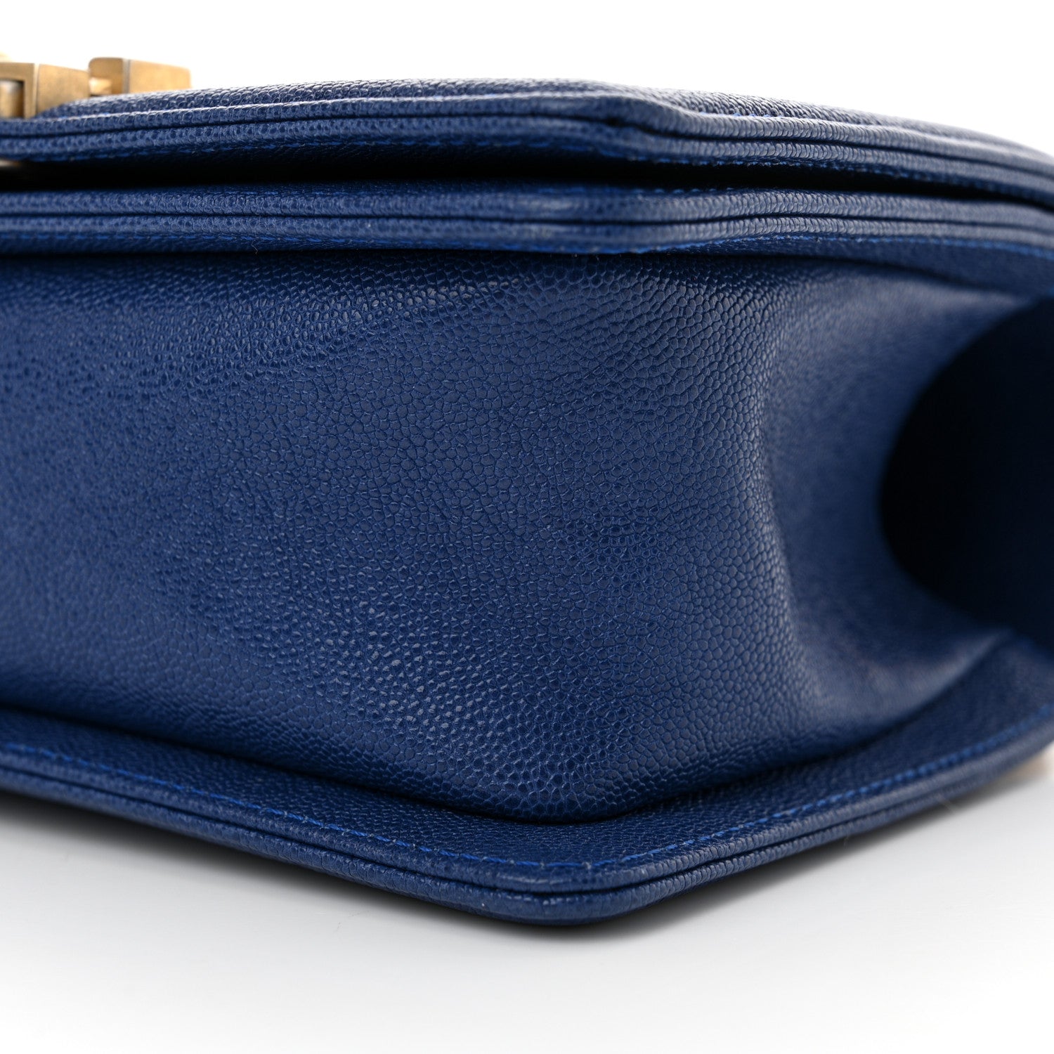 Chanel Caviar Quilted Small Boy Flap Dark Blue 10 of 10