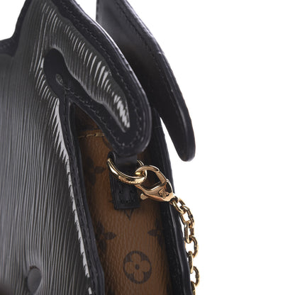 Louis Vuitton Epi Catogram Dog Face Clutch Black 10 of 11