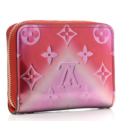 Louis Vuitton Metallic Vernis Degrade Zippy Coin Purse Pink Red 3 of 7