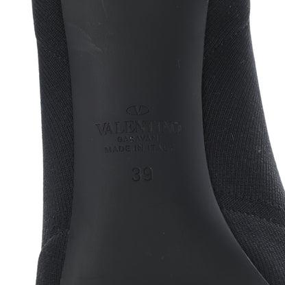Valentino Garavani Body Tech Knit Sock Boots 39 Black 8 of 8