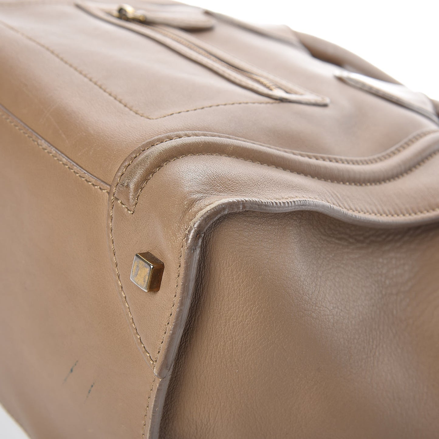 Smooth Calfskin Mini Luggage Camel