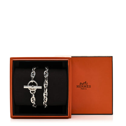 Hermes Sterling Silver Chaine D'Ancre Necklace PM 6 of 6