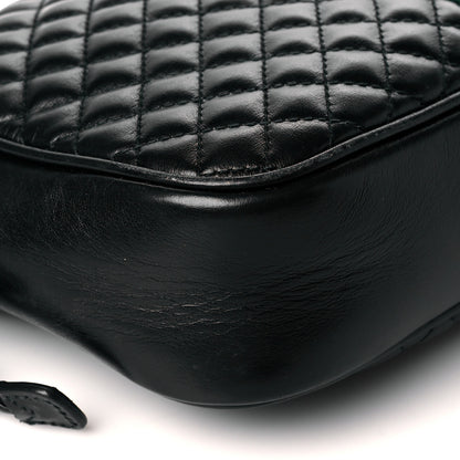 Gucci Calfskin Web Trapuntata Small GG Shoulder Bag Black 9 of 13