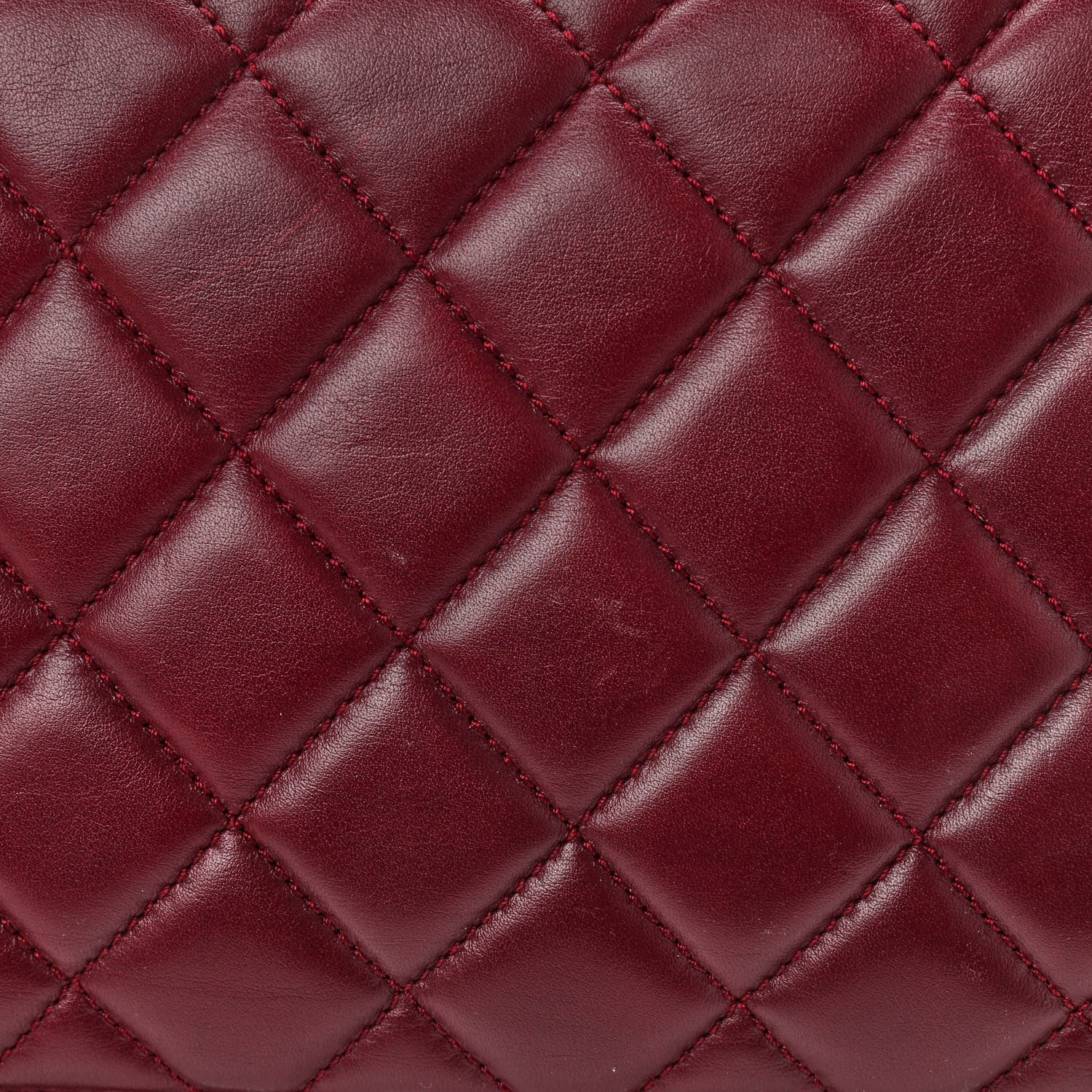 Chanel Calfskin Quilted Large Perfect Edge Flap Burgundy Burgundy 13 of 15