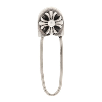 Chrome Hearts Sterling Silver 14K White Gold Safety Pin Single Earring 1 of 3
