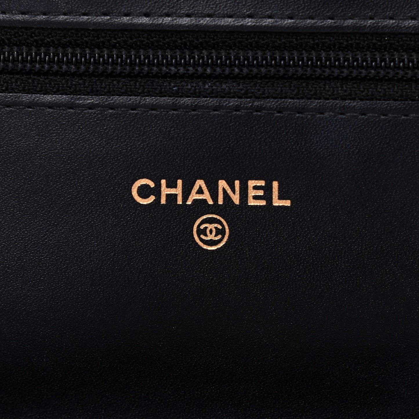 Aged Calfskin Quilted Lucky Charms Casino 2.55 Reissue Wallet On Chain WOC Black