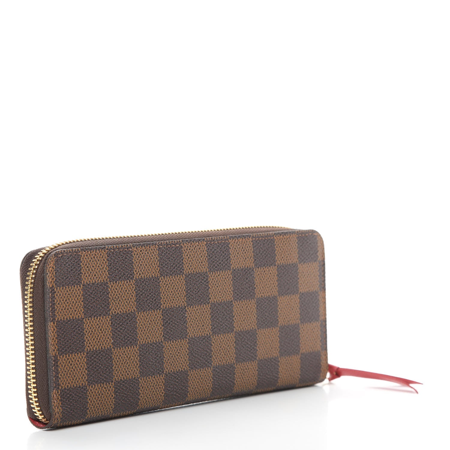 Louis Vuitton Damier Ebene Clemence Wallet Cherry 3 of 8