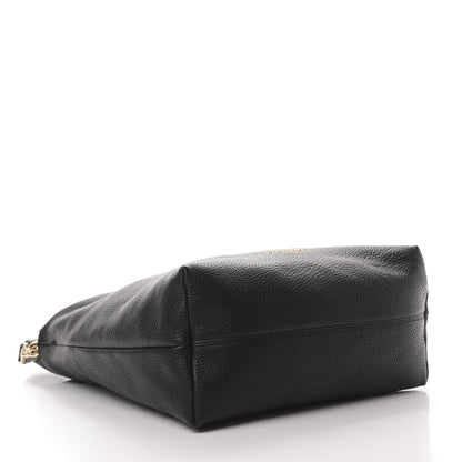 Burberry Grainy Calfskin Medium Hobo Black 4 of 11