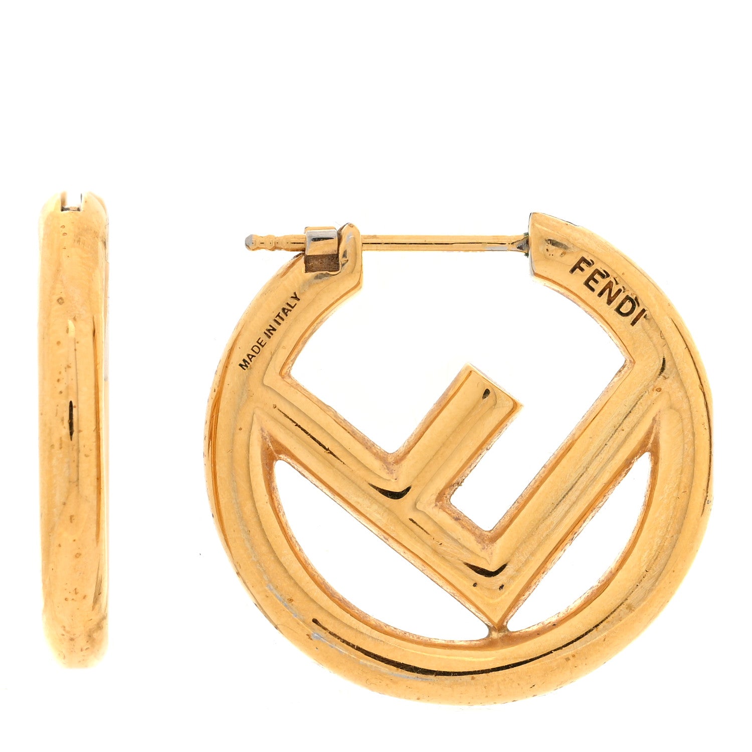 Fendi Metal F is Fendi Hoop Earrings Gold 1 of 5