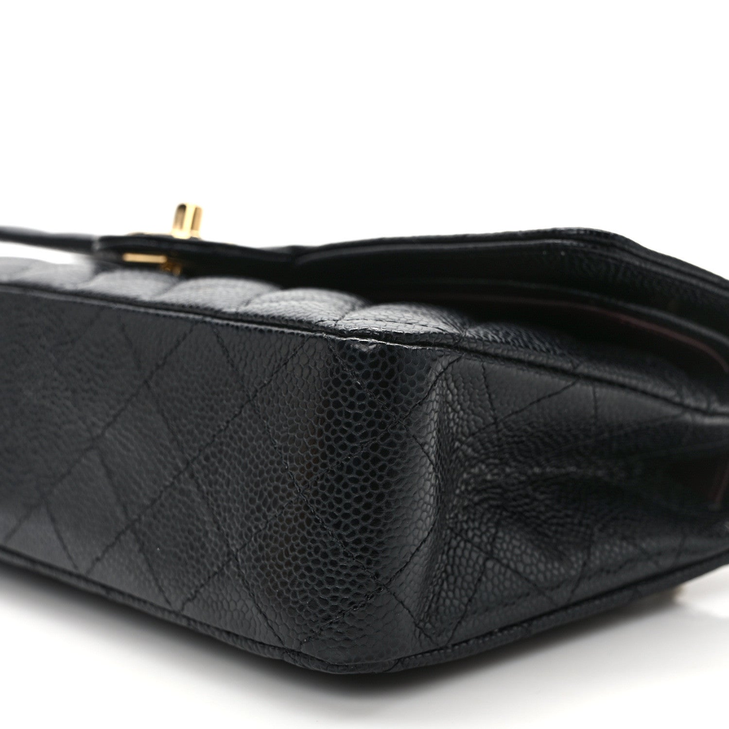 Chanel Caviar Quilted Medium Double Flap Black 10 of 13