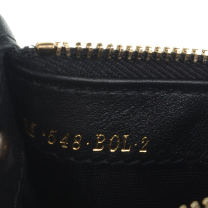 Valentino Garavani Vitello Rockstud Coin Case Card Holder Black 6 of 6