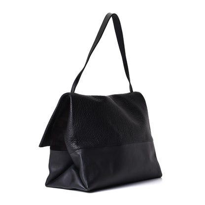 Celine Shrunken Lambskin All Soft Shoulder Bag Black 4 of 13