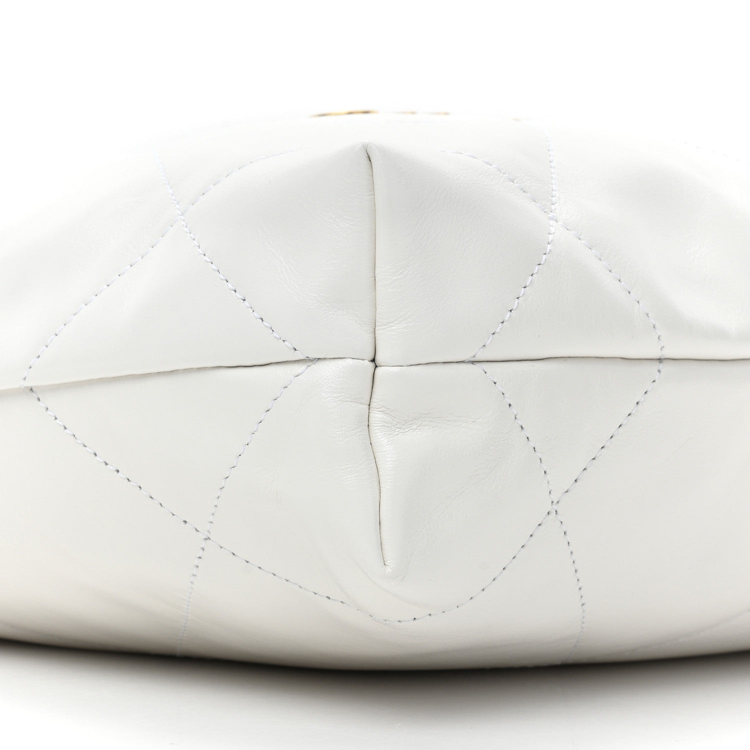 Chanel Shiny Calfskin Quilted Small Chanel 22 White 12 of 12