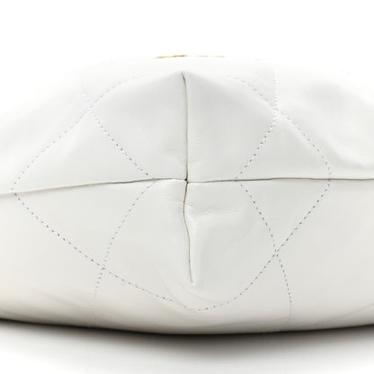 Chanel Shiny Calfskin Quilted Small Chanel 22 White 12 of 12