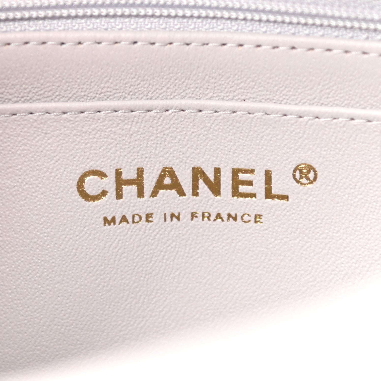 Chanel Lambskin Quilted Mini Top Handle Rectangular Flap Grey 6 of 9