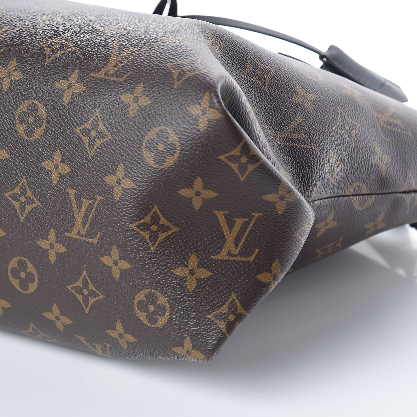 Monogram Flower Zipped Tote MM Black