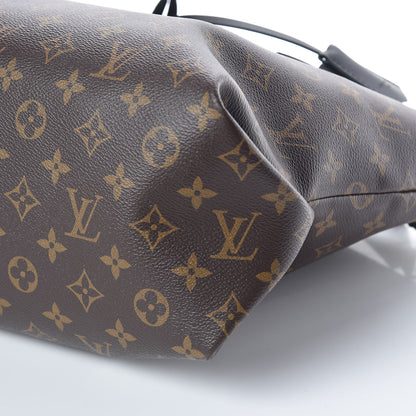 Louis Vuitton Monogram Flower Zipped Tote MM Black 7 of 9