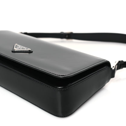 Prada Spazzolato Femme Flap Shoulder Bag Black 8 of 8