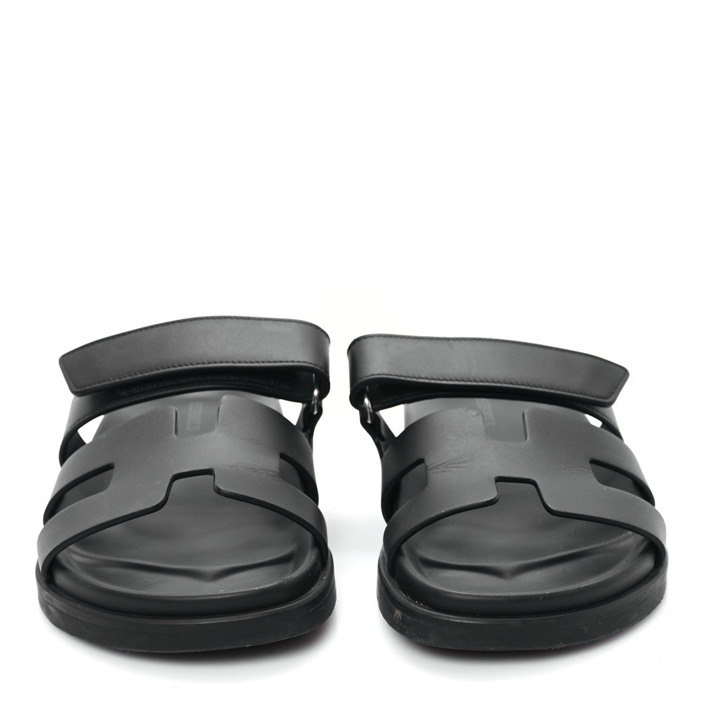 Calfskin Womens Chypre Sandals 36.5 Black