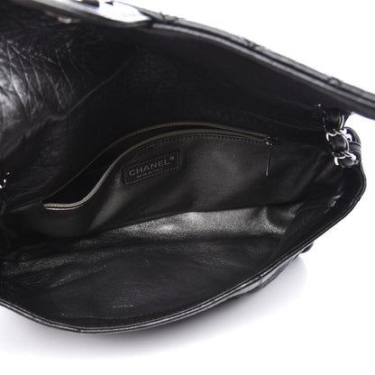 Chanel Distressed Lambskin Lady Braid Flap Black 4 of 10