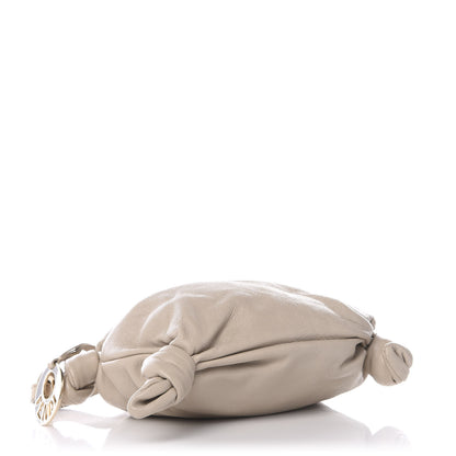 Fendi Calfskin Mini Hobo Bag Beige 3 of 9