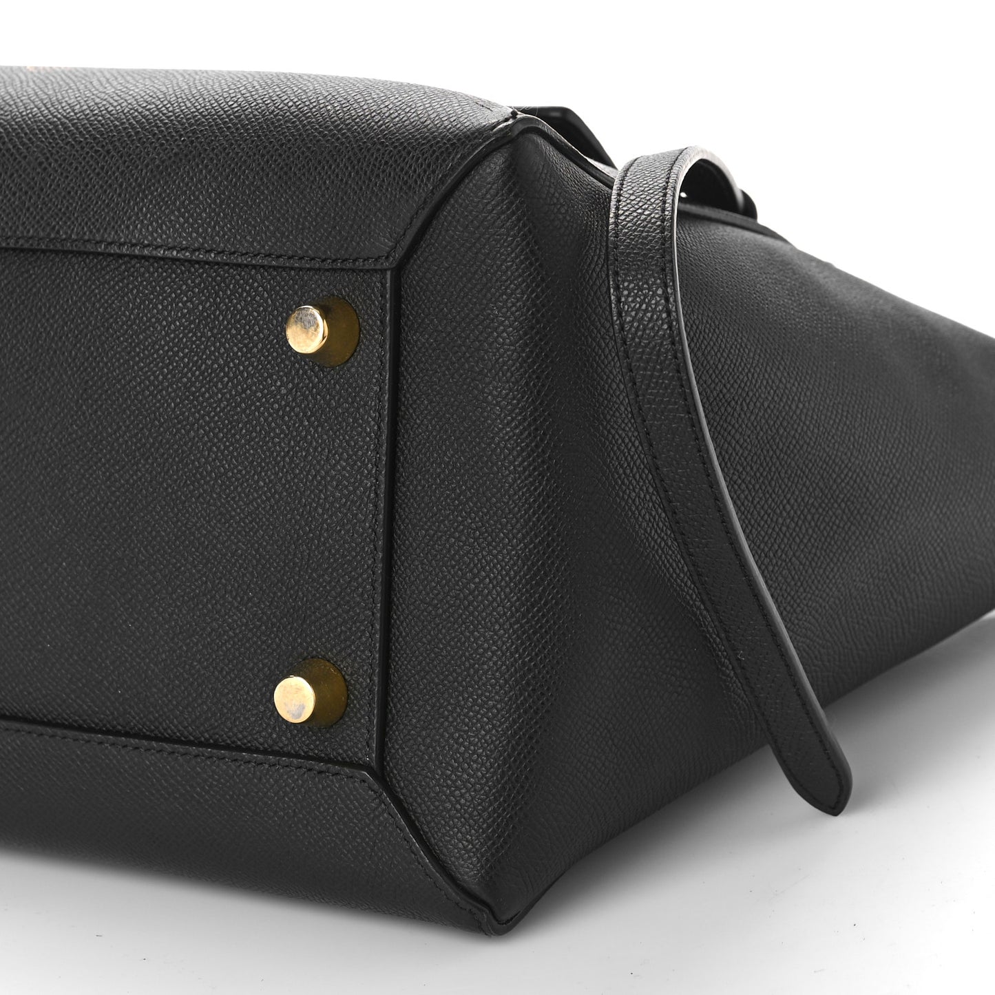 Grained Calfskin Mini Belt Bag Black