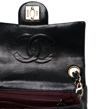 Chanel Lambskin Quilted Mini Square Flap Bag Black 15 of 28