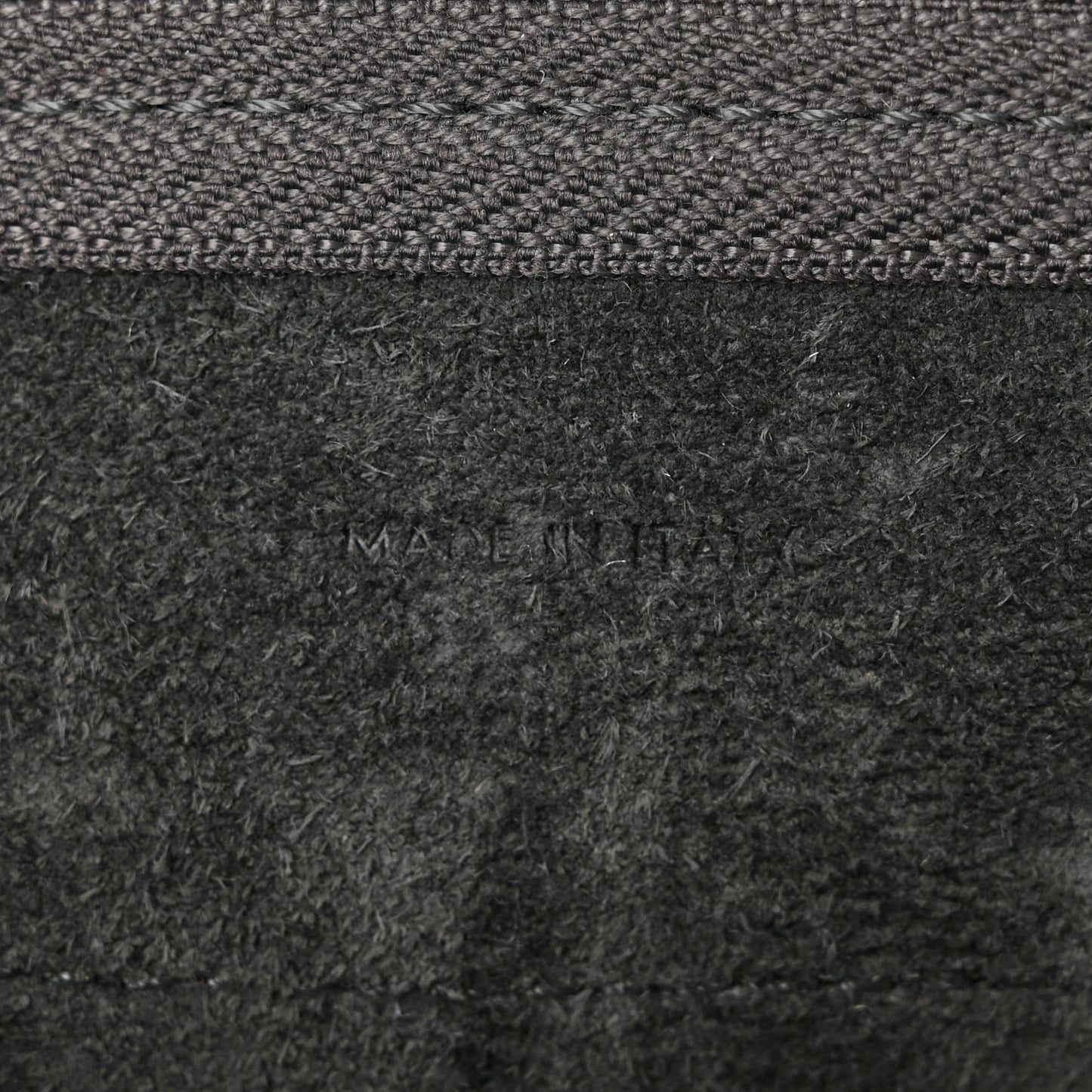 Grained Calfskin Nano Belt Bag Grey