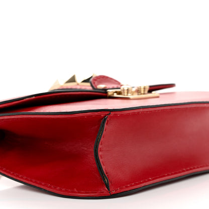Valentino Garavani Vitello Small Glam Lock Rockstud Flap Red 9 of 16
