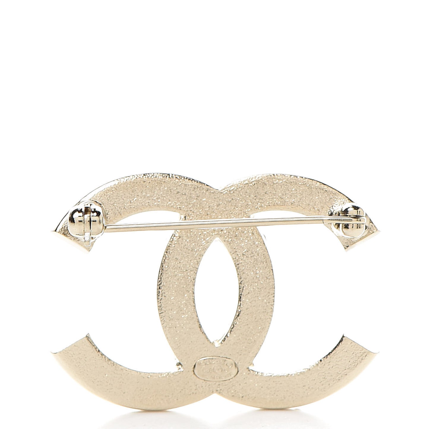 Crystal Palais Garnier CC Brooch Gold