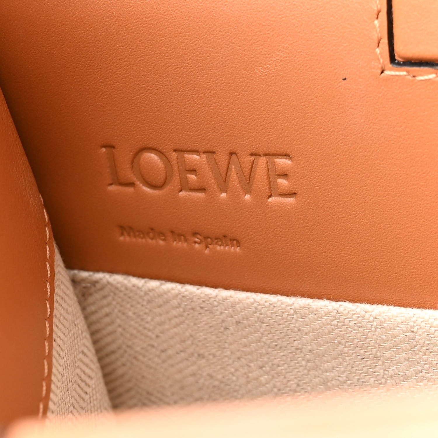 Loewe Grained Calfskin Small Cushion Tote Tan 6 of 9