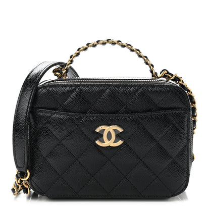 Chanel Caviar Quilted Mini Pick Me Up Vanity Case Black 1 of 11