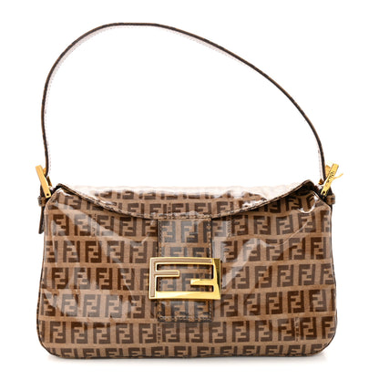 Fendi Vinyl Zucchino Baguette Tobacco 1 of 15