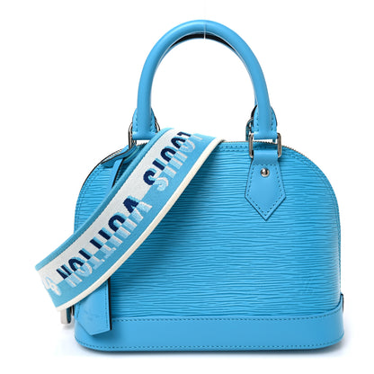 Louis Vuitton Epi Jacquard Alma BB Turquoise 1 of 8