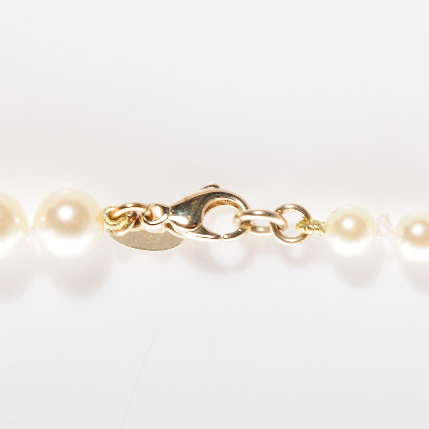 Chanel Classic CC Graduated Pearl Necklace Gold 4 of 7