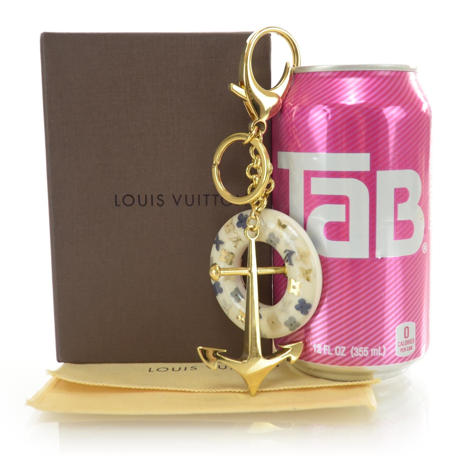 Louis Vuitton Marina Key Holder Bag Charm Azur 2 of 4