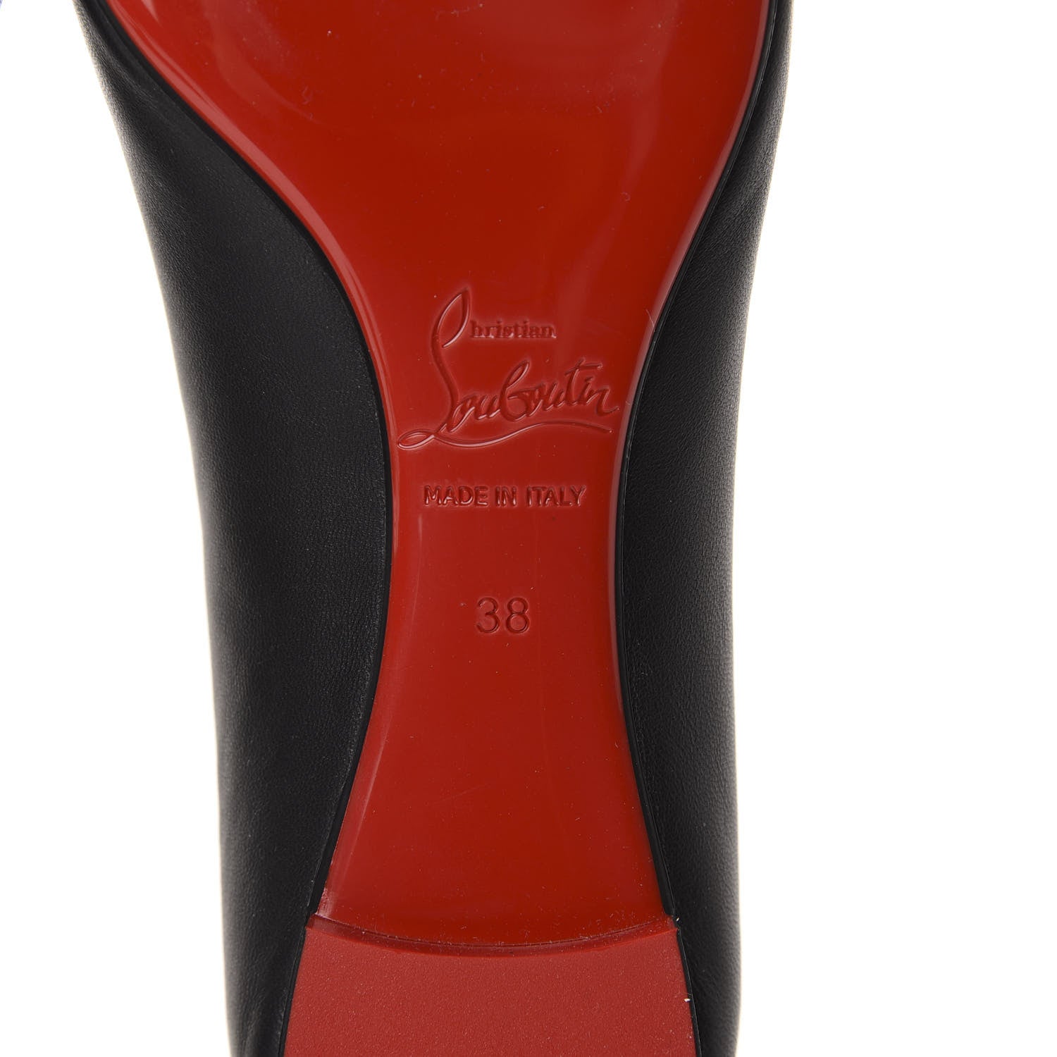 Christian Louboutin Nappa Miss Constella Flats 38 Black 9 of 9