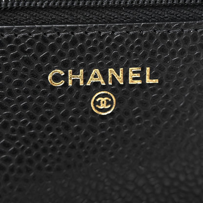 Chanel Caviar Quilted Wallet on Chain WOC Black 6 of 12