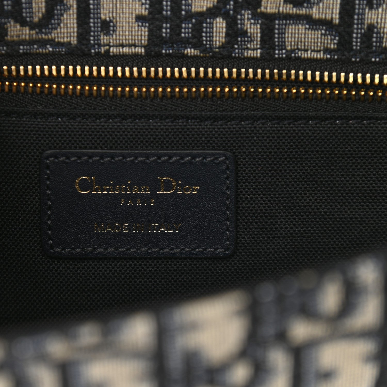 Christian Dior Oblique 30 Montaigne Flap Bag Blue 6 of 9