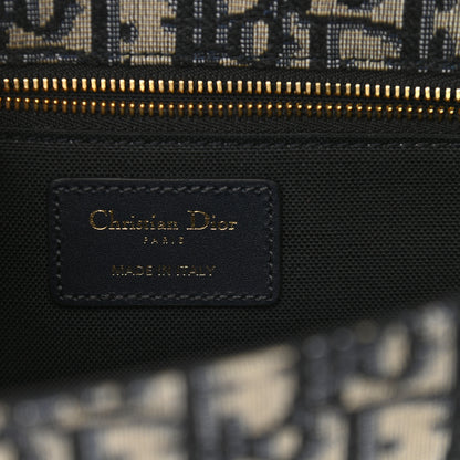 Christian Dior Oblique 30 Montaigne Flap Bag Blue 6 of 9