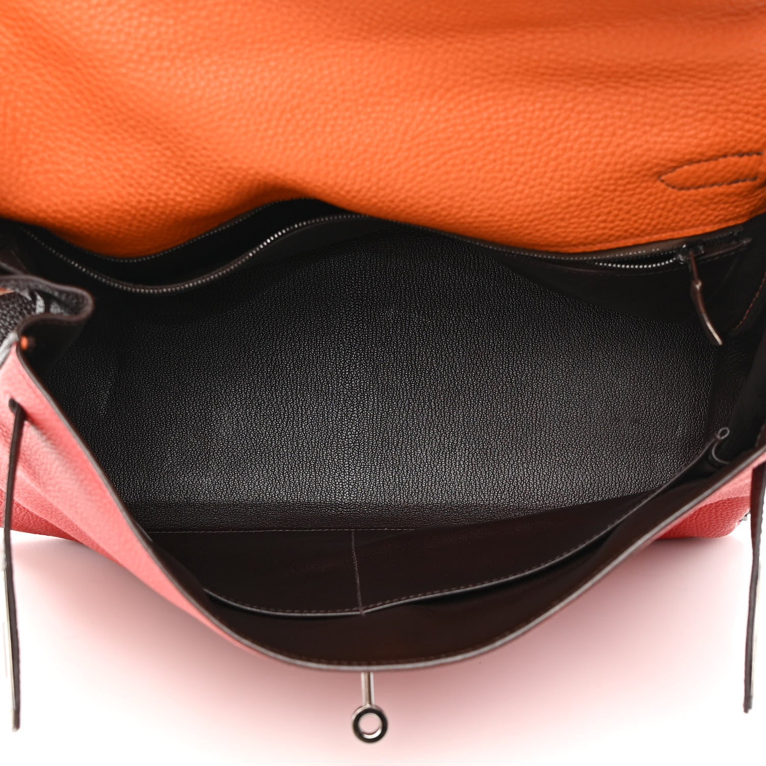Hermes Togo Tri-Color Kelly Retourne 35 Vermillion Orange Ebene 5 of 16